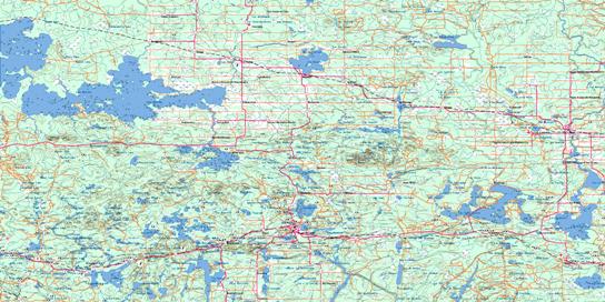 Rouyn-Noranda Topo Map 032D at 1:250,000 Scale