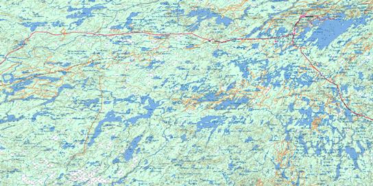 Chibougamau Topo Map 032G at 1:250,000 Scale