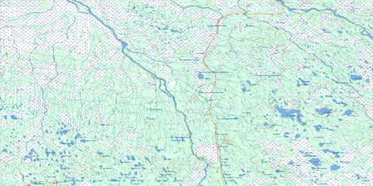 Riviere Harricana Topo Map 032L at 1:250,000 Scale