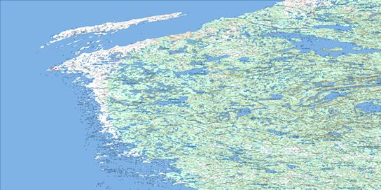 Pointe Louis-Xiv Topo Map 033L at 1:250,000 Scale