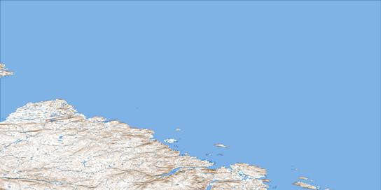 Cap De Nouvelle-France Topo Map 035I at 1:250,000 Scale