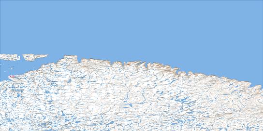 Cap Wolstenholme (Saint-Louis) Topo Map 035K at 1:250,000 Scale