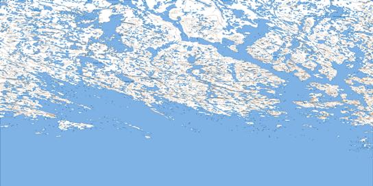 Andrew Gordon Bay Topo Map 036B at 1:250,000 Scale