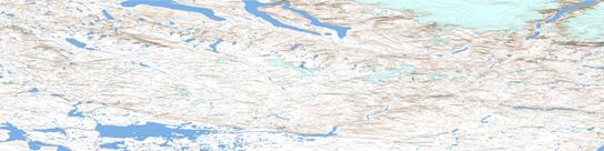 Icebound Lakes Topo Map 037G at 1:250,000 Scale