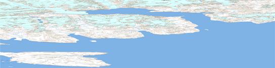 Dobbin Bay Topo Map 039H at 1:250,000 Scale