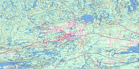 Sudbury Topo Map 041I at 1:250,000 Scale