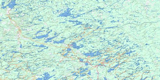 Nakina Topo Map 042L at 1:250,000 Scale