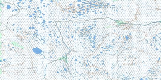 Clendenning River Topo Map 043L at 1:250,000 Scale