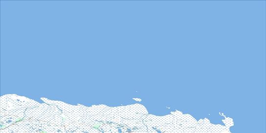 Cape Henrietta Maria Topo Map 043O at 1:250,000 Scale