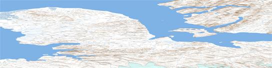 Baumann Fiord Topo Map 049C at 1:250,000 Scale