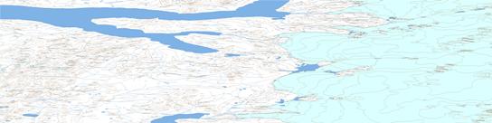 Strathcona Fiord Topo Map 049E at 1:250,000 Scale