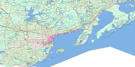 Thunder Bay Topo Map 052A at 1:250,000 Scale