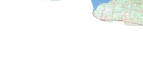 Roseau Topo Map 052D at 1:250,000 Scale
