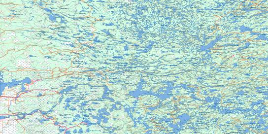 Pointe Du Bois Topo Map 052L at 1:250,000 Scale