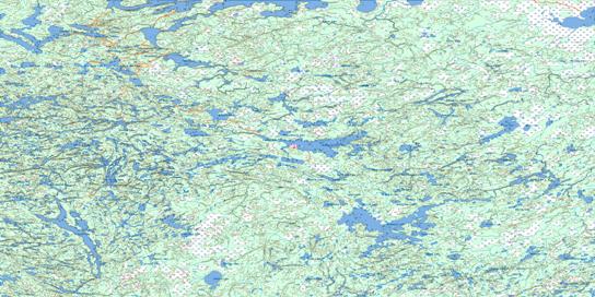 North Spirit Lake Topo Map 053C at 1:250,000 Scale