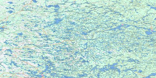 Deer Lake Topo Map 053D at 1:250,000 Scale
