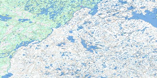 Makoop Lake Topo Map 053G at 1:250,000 Scale