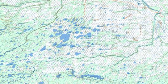 Gods River Topo Map 053N at 1:250,000 Scale