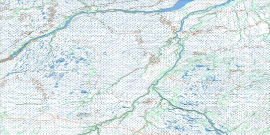 Hayes River Topo Map 054C at 1:250,000 Scale