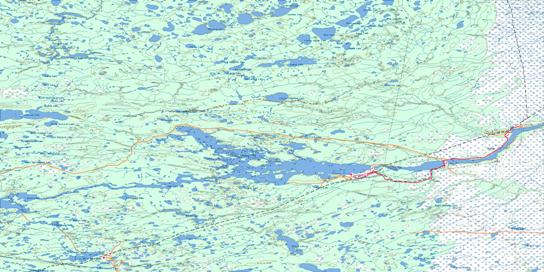 Kettle Rapids Topo Map 054D at 1:250,000 Scale