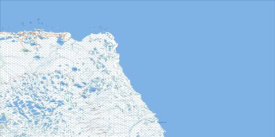 Cape Churchill Topo Map 054K at 1:250,000 Scale
