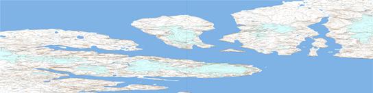 Cardigan Strait Topo Map 059A at 1:250,000 Scale