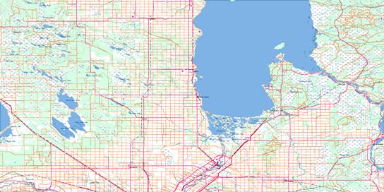 Selkirk Topo Map 062I at 1:250,000 Scale