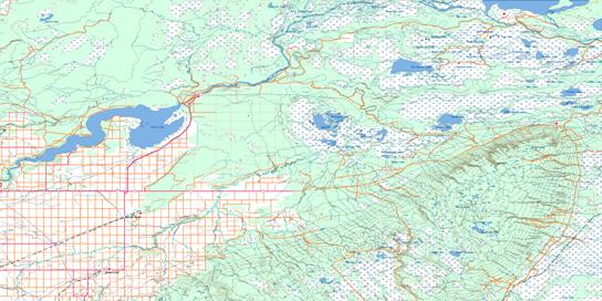 Pasquia Hills Topo Map 063E at 1:250,000 Scale