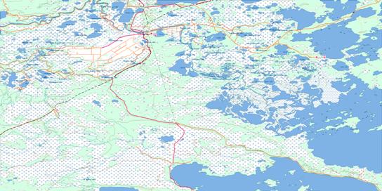 The Pas Topo Map 063F at 1:250,000 Scale