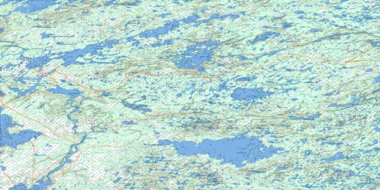 Cross Lake Topo Map 063I at 1:250,000 Scale