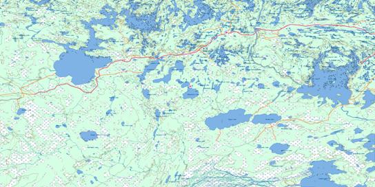 Amisk Lake Topo Map 063L at 1:250,000 Scale