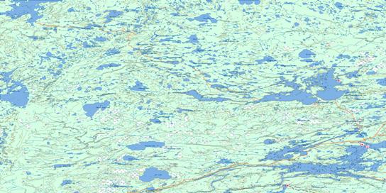 Split Lake Topo Map 064A at 1:250,000 Scale