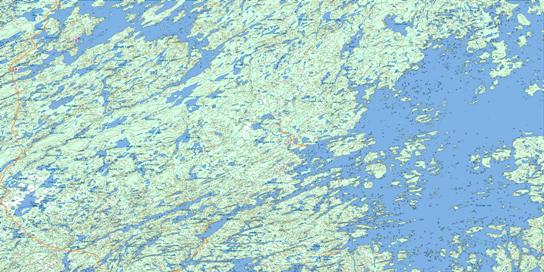 Compulsion Bay Topo Map 064E at 1:250,000 Scale