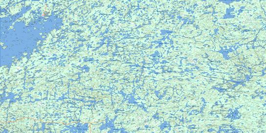 Brochet Topo Map 064F at 1:250,000 Scale