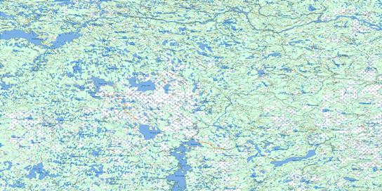 Shethanei Lake Topo Map 064I at 1:250,000 Scale