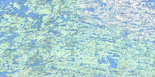 Munroe Lake Topo Map 064O at 1:250,000 Scale
