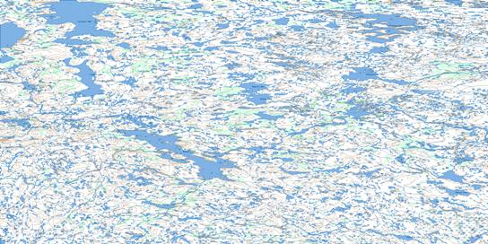 Edehon Lake Topo Map 065A at 1:250,000 Scale
