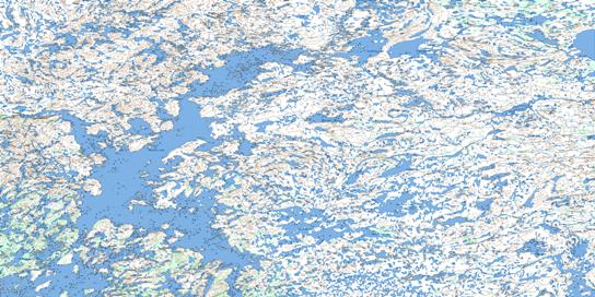 Nueltin Lake Topo Map 065B at 1:250,000 Scale