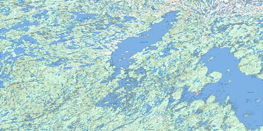 Snowbird Lake Topo Map 065D at 1:250,000 Scale