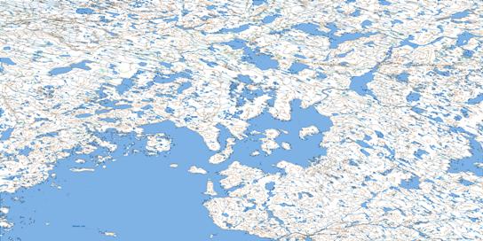 Dubawnt Lake Topo Map 065N at 1:250,000 Scale