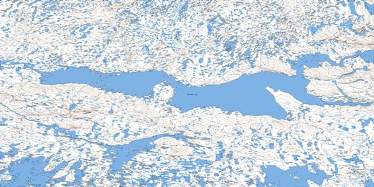 Aberdeen Lake Topo Map 066B at 1:250,000 Scale