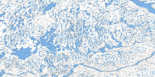 Ian Calder Lake Topo Map 066I at 1:250,000 Scale