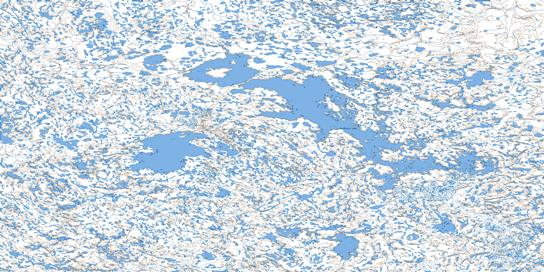 Macalpine Lake Topo Map 066L at 1:250,000 Scale