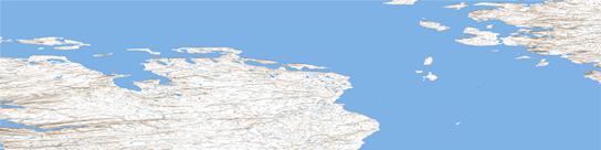 Penny Strait Topo Map 069A at 1:250,000 Scale