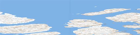 Helena Island Topo Map 069B at 1:250,000 Scale
