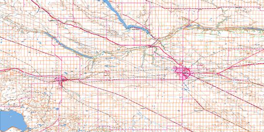 Regina Topo Map 072I at 1:250,000 Scale