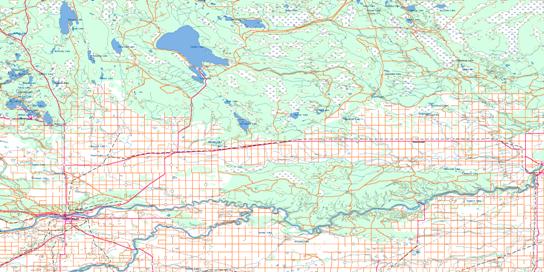 Prince Albert Topo Map 073H at 1:250,000 Scale