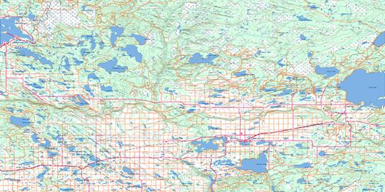 Sand River Topo Map 073L at 1:250,000 Scale