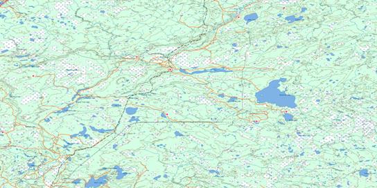 Winefred Lake Topo Map 073M at 1:250,000 Scale