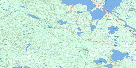 Buffalo Narrows Topo Map 073N at 1:250,000 Scale